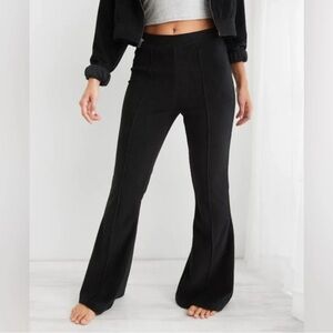 Aerie Classic Black Corduroy Flare Pants